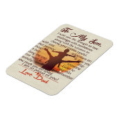 Beste cadeau voor zoon | Op mijn jeugdoffertes Magneet (Linkerzijde)