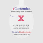 Beste  cadeauSjabloon Ornament (voorkant)