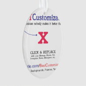 Beste  cadeauSjabloon Ornament (voorkant)