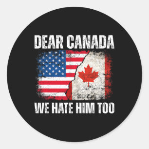 Beste Canada Wij Haten Hem Ook Anti Trump Politiek Ronde Sticker