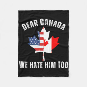 Beste Canada Wij Haten Hem Ook Politieke Canadese Fleece Deken