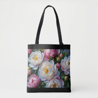 Beste Canvas tas voor vrouwen, met pioenen