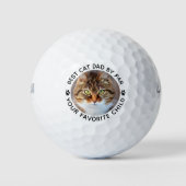 Beste CAT-DAD op basis van Par Paw Print Custom Ph Golfballen (Voorkant)