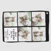 Beste CAT-DAD op basis van Par - persoonlijke 5 fo Golfhanddoek (Horizontaal)