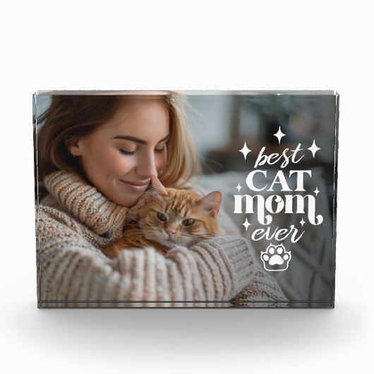 Beste CAT moeder ooit moederdag Fotoblokken (Voorkant)