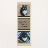 Beste Cat Mom ooit aangepaste foto's en tekst Yogamat (Voorkant)