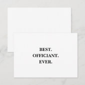 Beste ceremoniemeester ooit Bedankt kaart - Brief- (Voorkant / Achterkant)