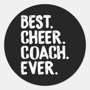 Beste Cheercoach Ooit Cheerleading Team Docent F Ronde Sticker