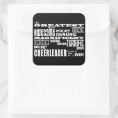 Beste Cheerleaders: Grootste Cheerleader Vierkante Sticker (Tas)