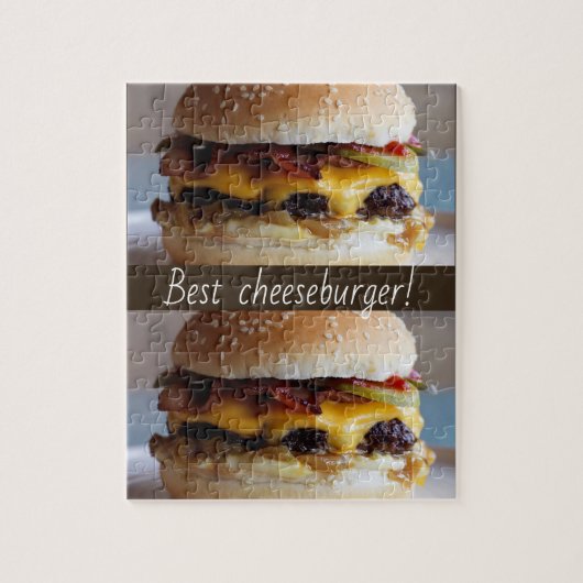 Beste cheeseburger-puzzel legpuzzel (Verticaal)