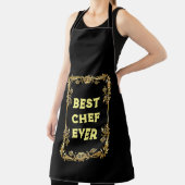 Beste Chef Ever Vaders Dag Moderne Gouden Kalligra Schort (Insitu)