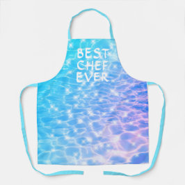 Beste Chef Ever water textuur water rimpelt modern Schort