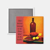 Beste chef-kok in de wereld magneet (Voorkant / Achterkant)