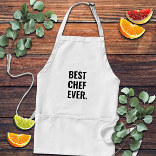 Beste Chef Ooit Vette Letters Standaard Schort