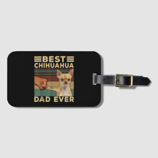Beste Chihuahua Dad Ever Bagagelabel