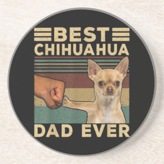 Beste Chihuahua Dad Ever Zandsteen Onderzetter