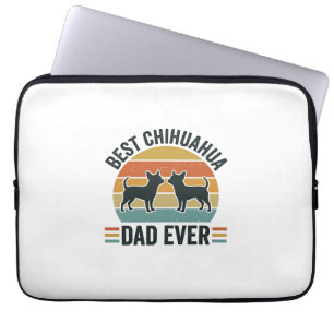 Beste Chihuahua Vader Ooit Vintage Hond Liefhebber Laptop Sleeve