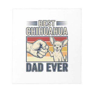 Beste Chihuahua Vader Ooit Vintage Hond Shirt Ontw Notitieblok