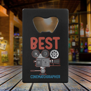 Beste cinematograaf - Camera Team Gift Kredietkaart Flessenopener