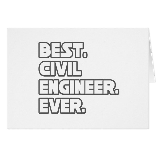 Beste civielingenieur ooit (Voorkant Horizontaal)