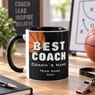 Beste Coach Basketbal Bal Dank je Coach Mok