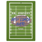Beste coach Ever Football Klembord (Achterkant)