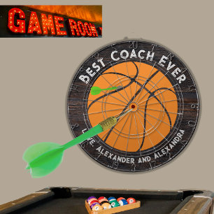 Beste coach ooit Basketball Dartbord