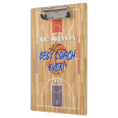 Beste coach ooit Basketball Klembord (Links)