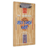 Beste coach ooit Basketball Klembord (Rechts)