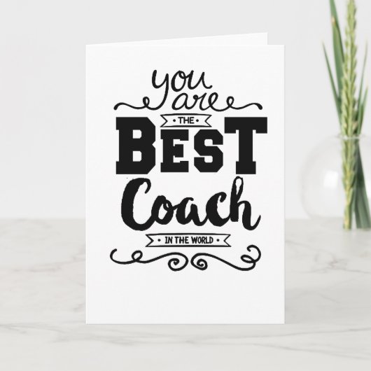 Beste coach ooit bedankkaart (Voorkant)