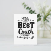 Beste coach ooit briefkaart (Staand voorkant)