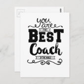 Beste coach ooit briefkaart (Voorkant / Achterkant)