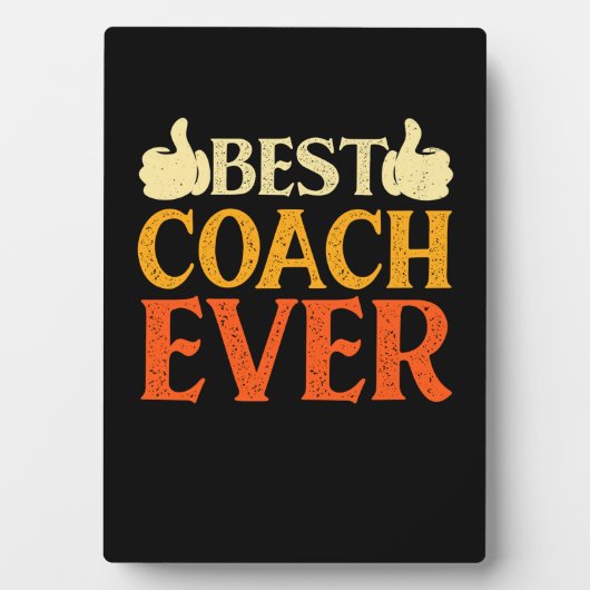 Beste coach ooit cadeau voor sportcoach fotoplaat (voorkant)