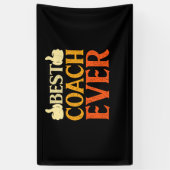 Beste coach ooit cadeau voor sportcoach spandoek (Verticaal)