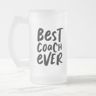 Beste coach ooit leuk gepersonaliseerd cadeauglas matglas bierpul