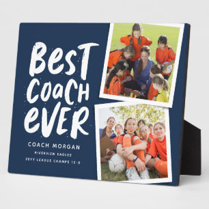 Beste coach ooit marinier twee fototeam bedankt fotoplaat