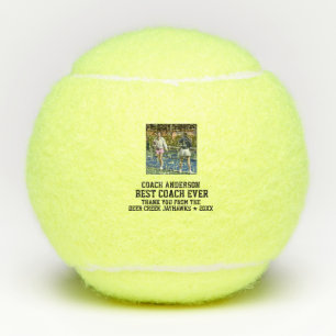 Beste Coach Ooit Sport Modern Bedankt Foto Tennisballen