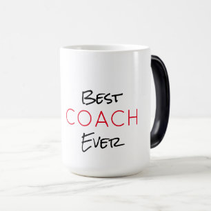 BESTE COACH OOIT Sportschool Teamkleuren Modern Magische Mok