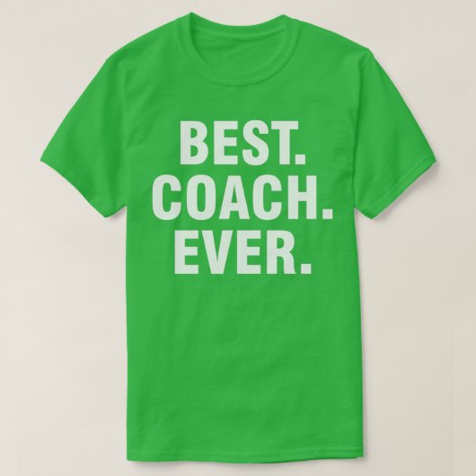Beste coach ooit t-shirt (Design voorkant)
