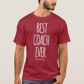 beste coach ooit t-shirt (Voorkant)