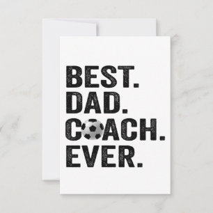 Beste Coach Papa Ooit Vaderdag Voetbal Sport Cadea Bedankkaart