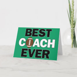 Beste coach per Football Coaches Sportteam Bedankkaart