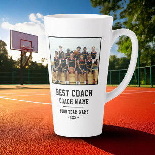 Beste Coach Team Naam Foto Bedankt Latte Mok