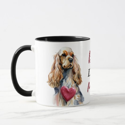 Beste Cocker Spaniel Hond Mam Mok (Links)