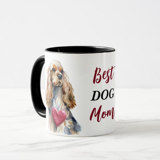 Beste Cocker Spaniel Hond Mam Mok (Voorkant links)