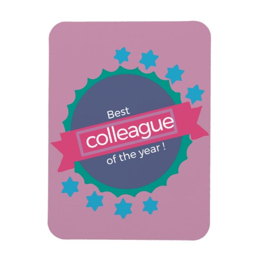 Beste collega-verjaardagscadeau magneet (Verticaal)