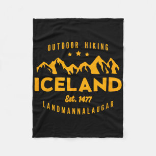 Beste Cool IJsland IJsland Wandelen Landmannalauga Fleece Deken