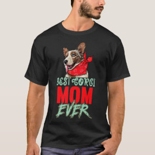 Beste Corgi Moeder Ooit Moederdag Vintage Hond Moe T-shirt