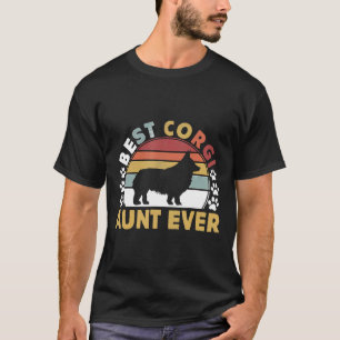 Beste Corgi tante ooit Tante hond vintage T-shirt