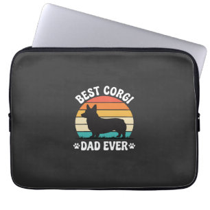 Beste Corgi Vader Ooit Retro Hond Laptop Sleeve